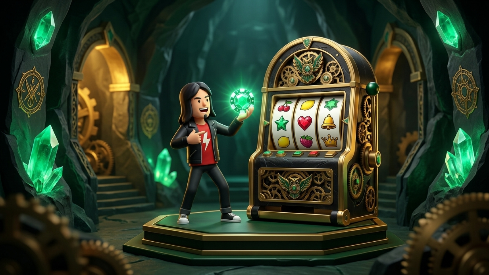 Rolling Slots Casino: Illustrativ scen; Betyg: 9.4/10; Licens: Curacao Gaming Control Board